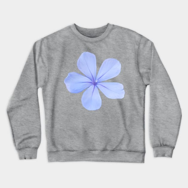 Blue Flower Photo Crewneck Sweatshirt by ellenhenryart